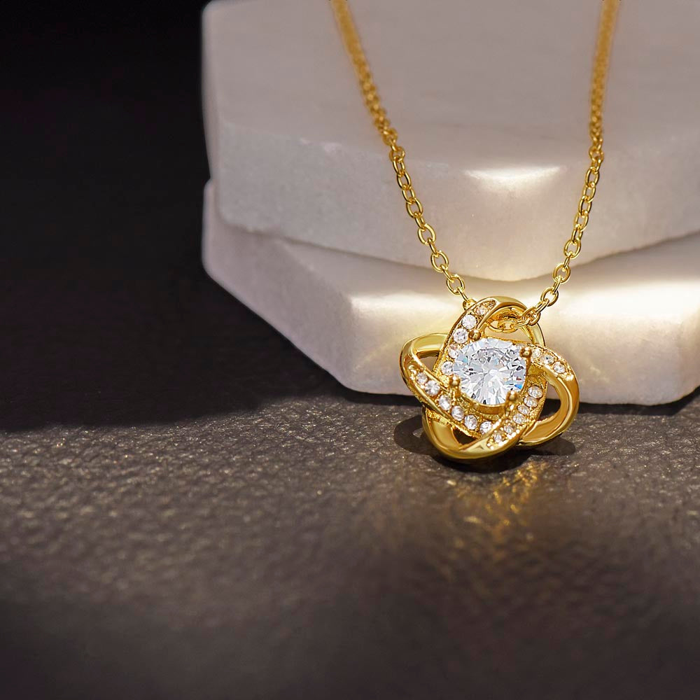 Daughter - Love, Strength & Beauty - Love Knot Necklace