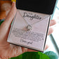 Daughter - Perfect Heart - Love Knot Necklace