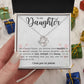 Daughter - Love, Strength & Beauty - Love Knot Necklace