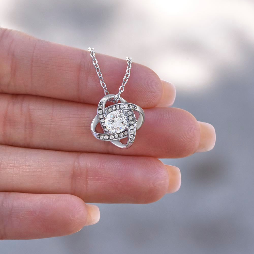 Daughter - Perfect Heart - Love Knot Necklace