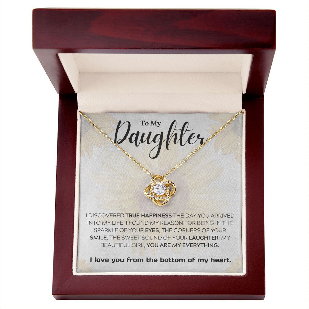Daughter - You Are My Everything - Love Knot Necklace