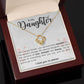 Daughter - Love, Strength & Beauty - Love Knot Necklace