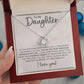 Daughter - Perfect Heart - Love Knot Necklace