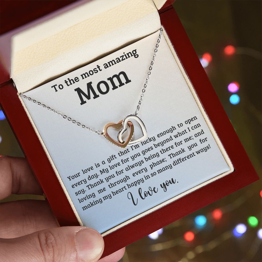 Mom - Love is a Gift - Necklace